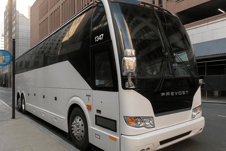 a San Jose Coach Bus Service coach bus