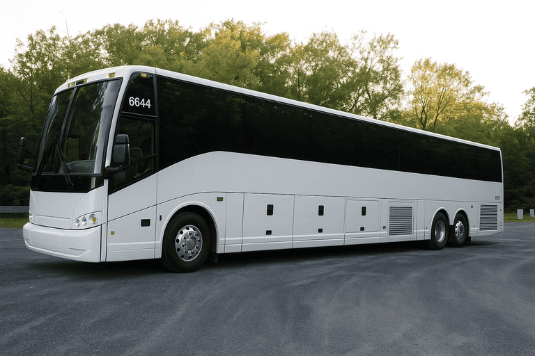 exterior of San Jose Coach Bus Service coach bus
