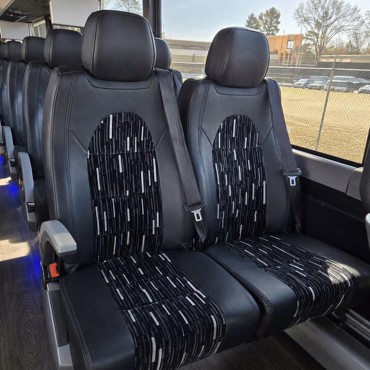 56 passenger charter bus interior