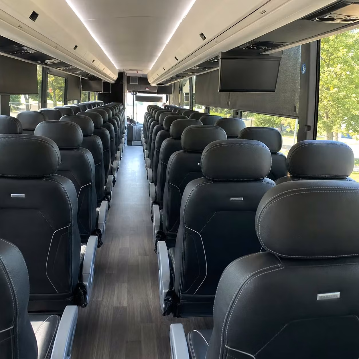 san jose charter bus inside