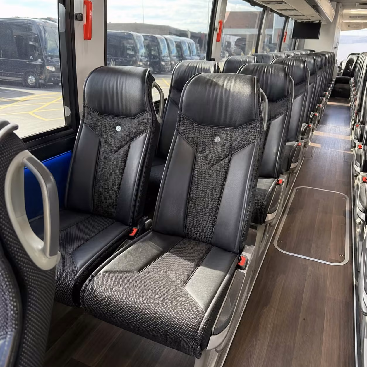 san jose charter bus rental interior