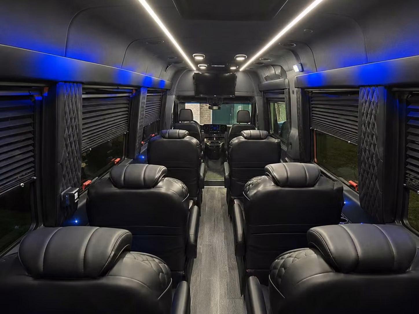 sprinter van with driver inside